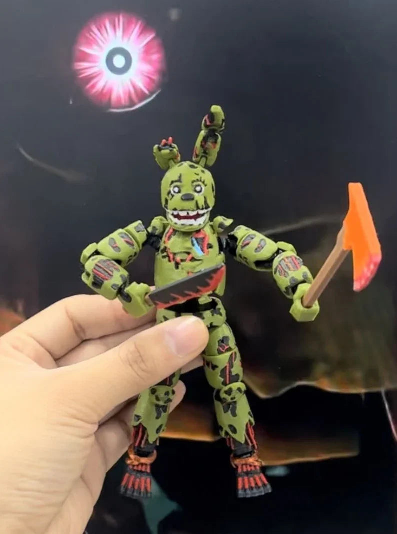 【In Stock】9l3d Printed Fnaf Freddy Fazbear'S Pizza Springtrap Toys Action Figures Anime Model Lucky13 Dummy13 Titan13 Gifts Toys