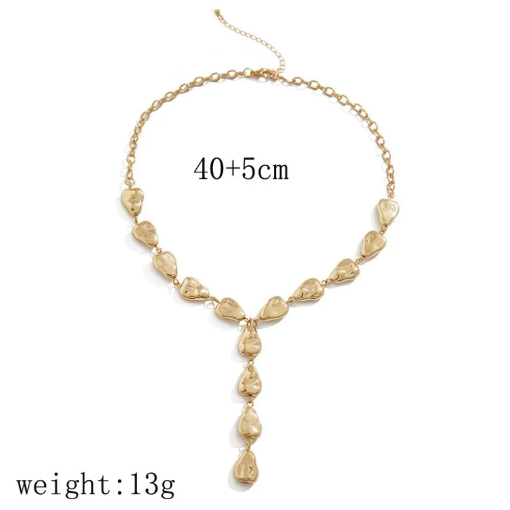 Elegant Irregular Imitation Pearl Beads Necklace for Women Vintage Party Wedding Tassels Choker Fashion Jewelry Accessories Gift