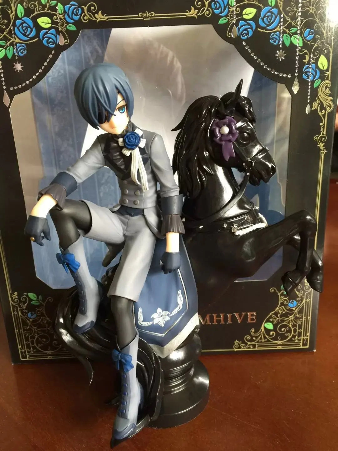 Black Butler Ciel Phantomhive Sebastian Michaelis Anime Figure Model Statue Boys Collection Desktop Decoration Ornament Toy Gift