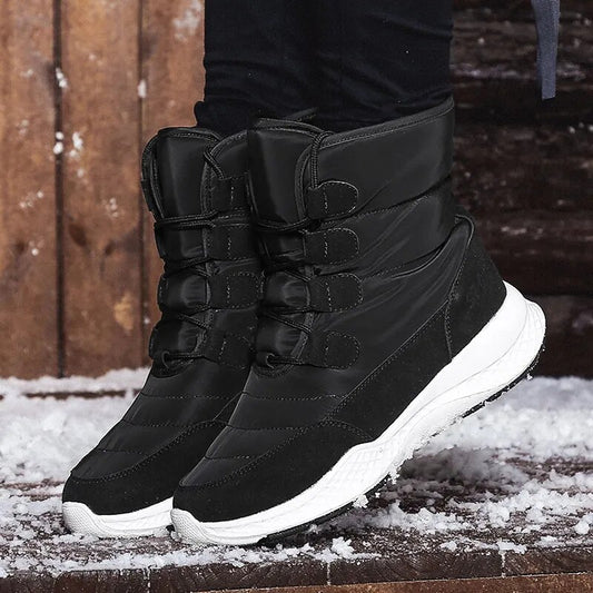 TUINANLE Women Boots Winter White Snow Boot Short Style