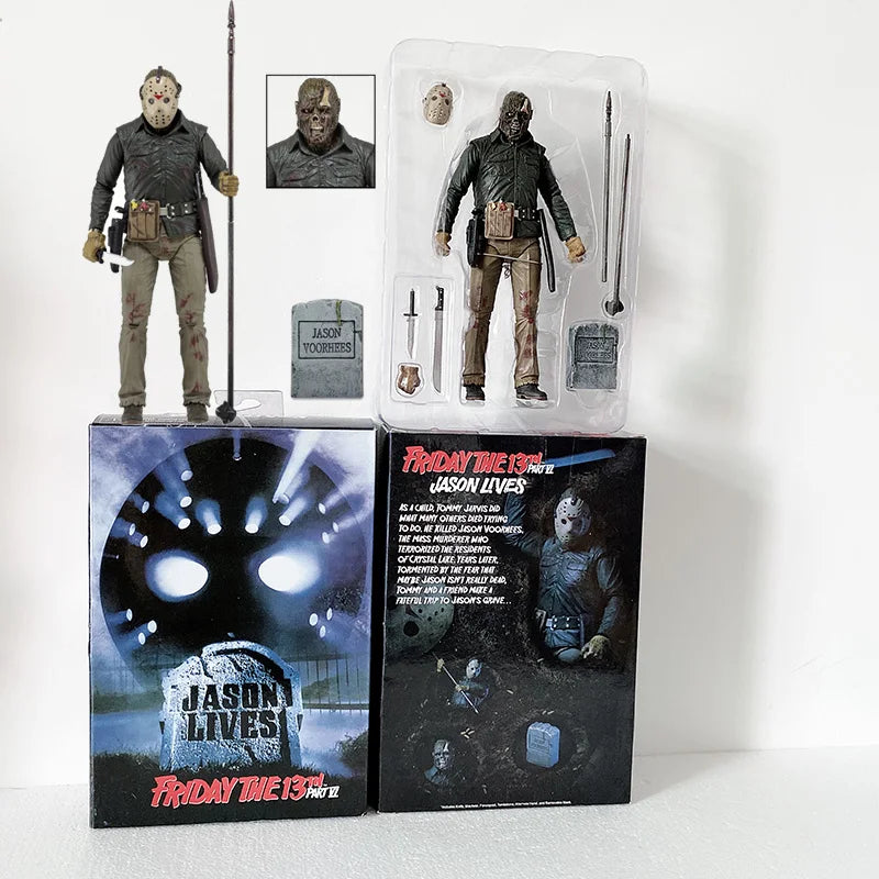 NECA Friday The 13th Figure Pennywise Part VII 7 New Blood Ultimate Jason Voorhees Action Figure Model Horror Halloween Gift
