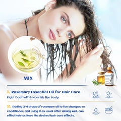 Rosemary Jasmine Lavender Mint Essential Oils for Hair Care, increasing luster, Massage, Skin Care, Diffuser, Humidifier