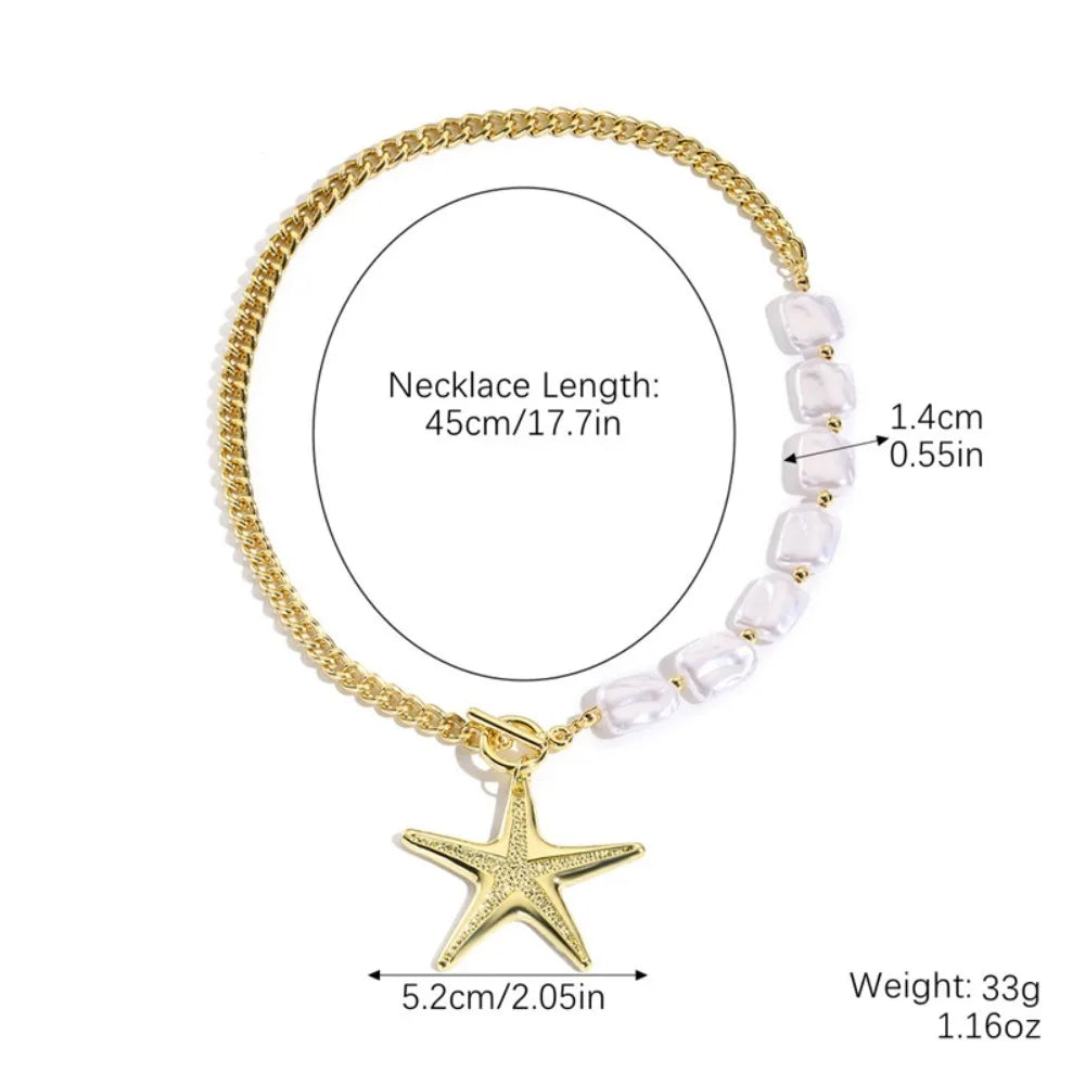 Elegant Irregular Imitation Pearl Beads Necklace for Women Vintage Party Wedding Tassels Choker Fashion Jewelry Accessories Gift