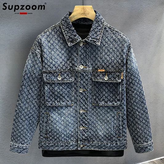 Top Fashion Single Breasted Cotton Solid Turn-down Collar Short Bomber Jacket