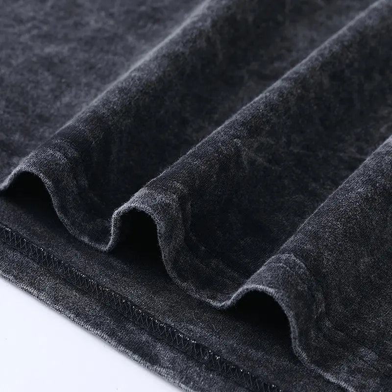 Anime Tshirts Men Women Bleach Zaraki Kenpachi Printed Acid T-Shirt Cotton Graphic Punk Harajuku Tees Men's Clothing