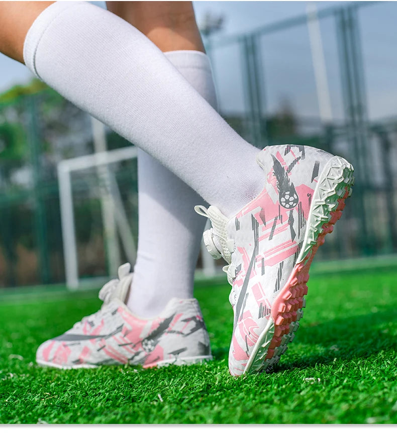 Soccer Shoes for Childrens TF/FG Outdoor Futsal Turf Training Boys Girl
