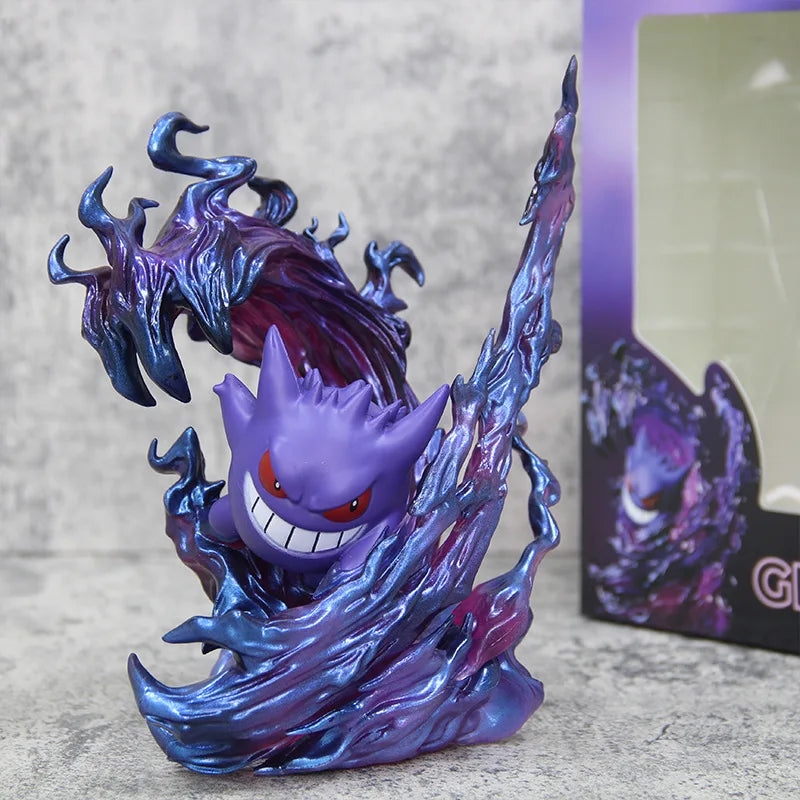 18cm Pokemon Gengar Figure, Anime Action Model Collectible Statue for Display, Halloween Christmas Birthday Gift