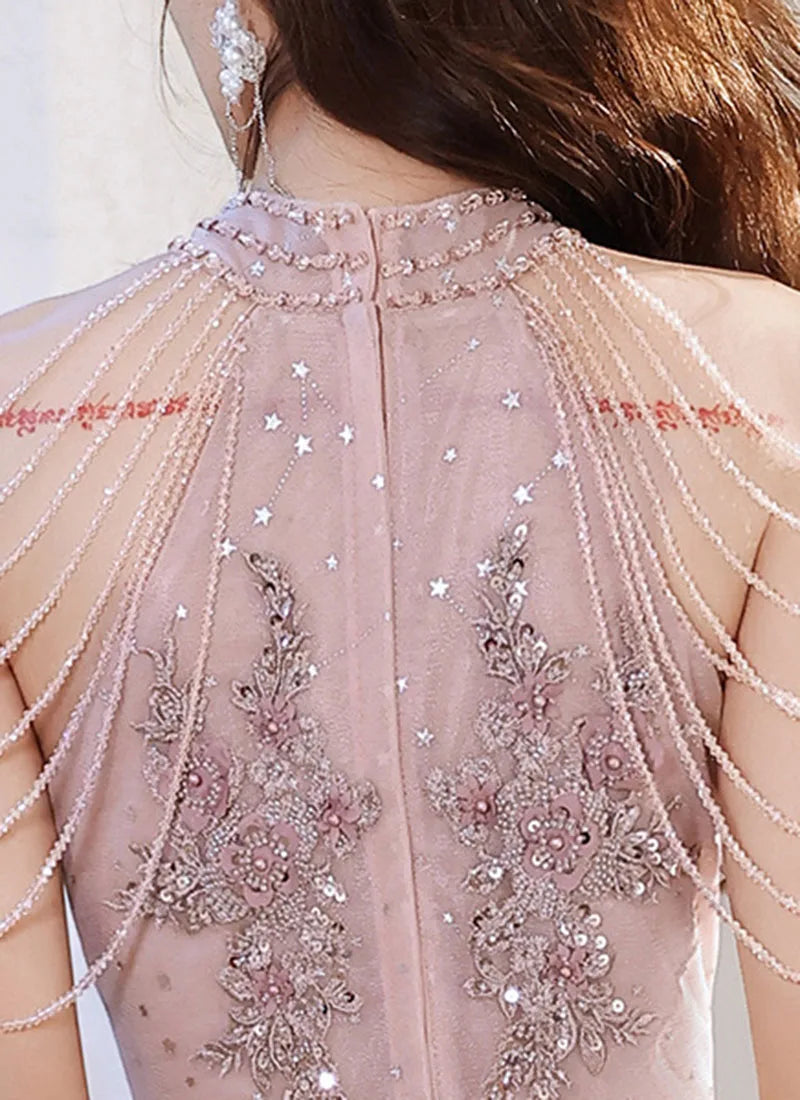 Evening wear Dresses: Pink Evening Dress  For Prom Dress For Women