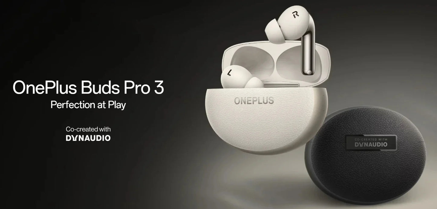 Global Version Oneplus Buds Pro 3 TWS Bluetooth Earphone 50dB Active Noise Canceling 43h Battery Life Bluetooth 5.4 IP55 AAC SBC