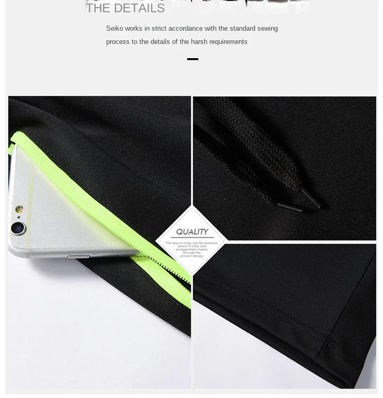 Hot Men's Casual Fashion Knitted Ice Silk Sports Shorts Loose Size Fashion Trendy Air Conditioned Pants