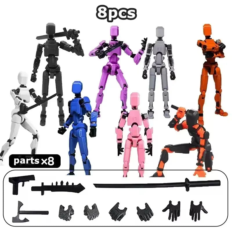 1PCS T13 Joints Figure Articulate Movable Dummy Doll Diy Assembly Toy 3D Printed Action Figure Stop Motion Animation Dummy Gift