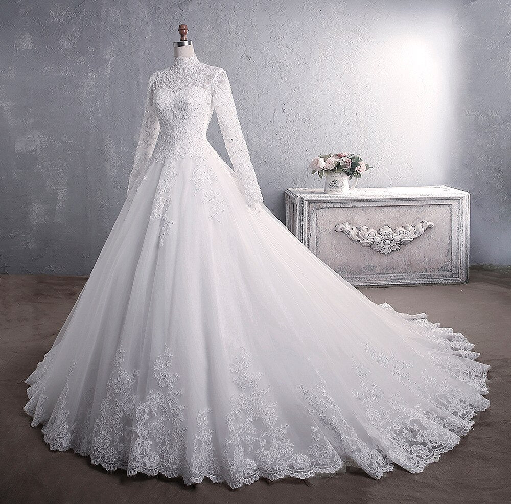 White Bridesmaid Dresses: Wedding Dress European American Lace