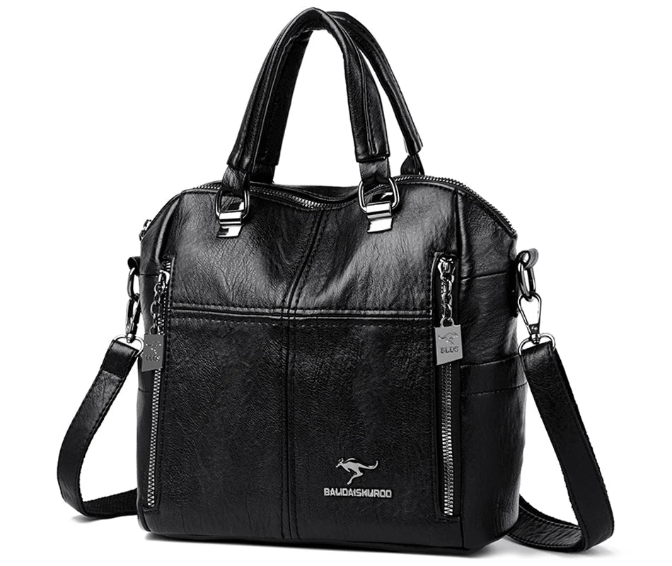 Hot Sale High Quality Leather Backpack Women Shoulder Bags Multifunction Travel Backpack School Bags for Girls Bagpack Mochila