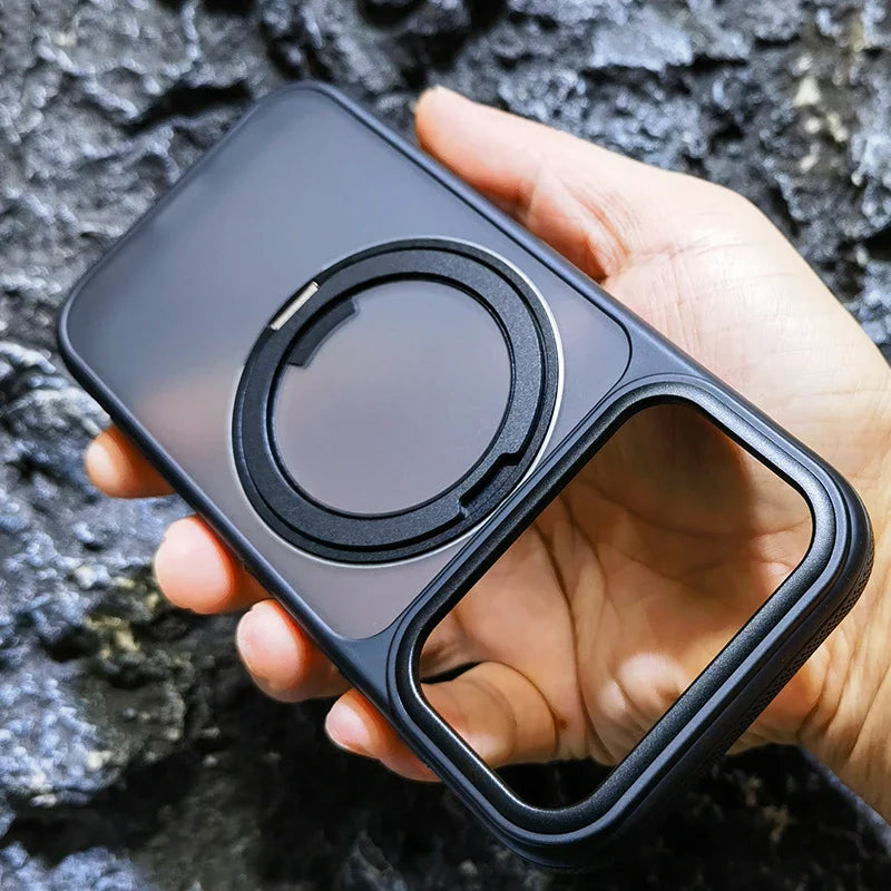 Magnetic 360 Degrees Rotating Ring Holder Case For iPhone 17 Pro Max / 17 Air