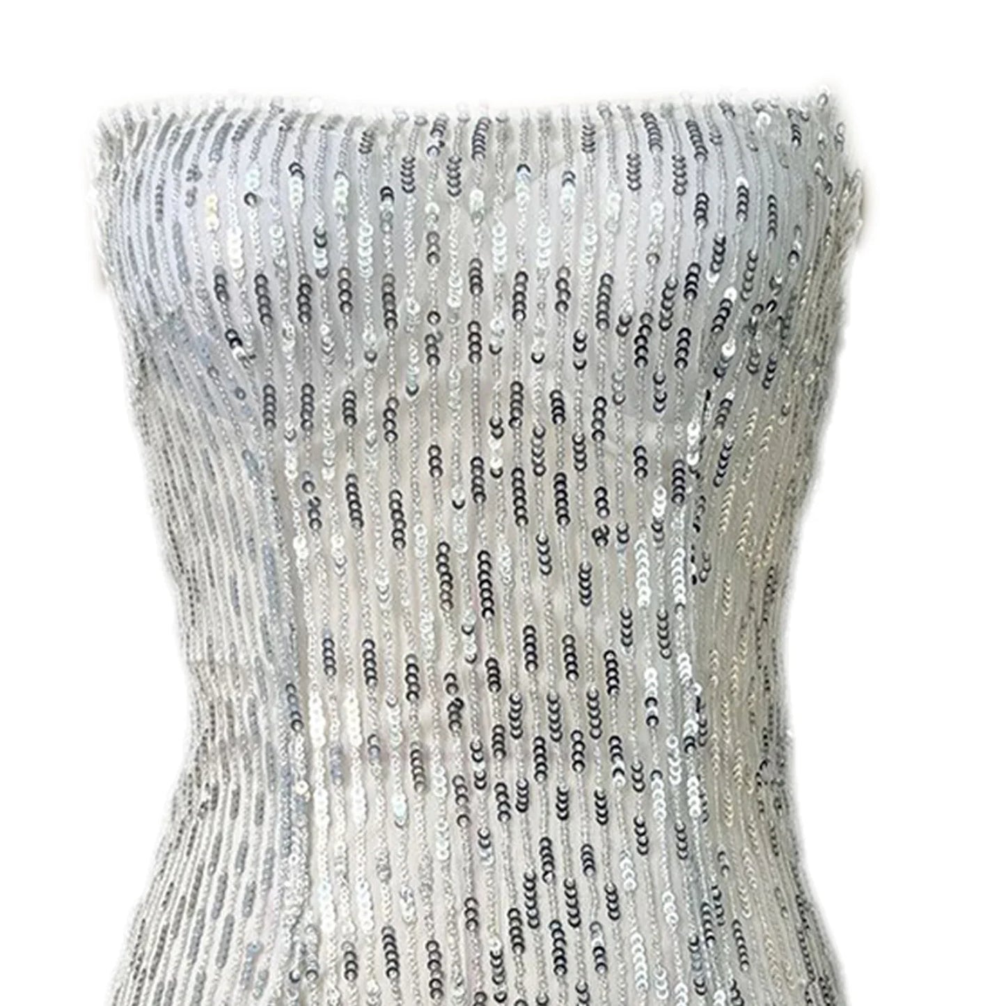 Chic  Elegant Dress Stretchy Tassel Sequins Decor Sexy Bodycon Mini Dress Pure Colors Above Knee Summer Dress Club Wear