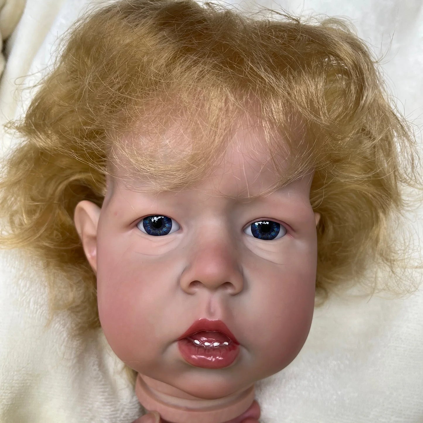 50CM/70CM Liam Bebe Reborn Doll Kits Handmade Painted/Unpainted Realistic Cute Newborn Doll Parts With Teeth Kit Bebé Reborn