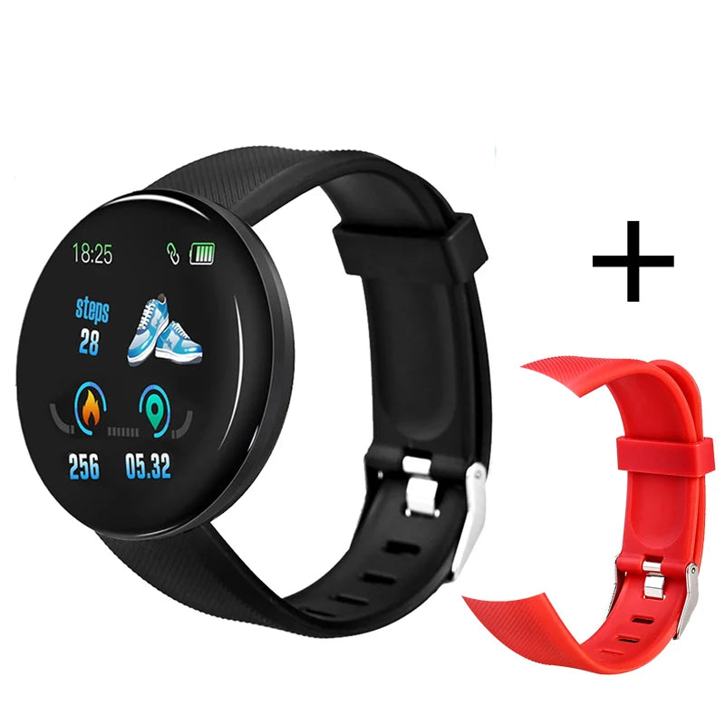 Smart Watch Men Women Smart Bracelet LED D18 Smartwatch Waterproof Smart Touch
