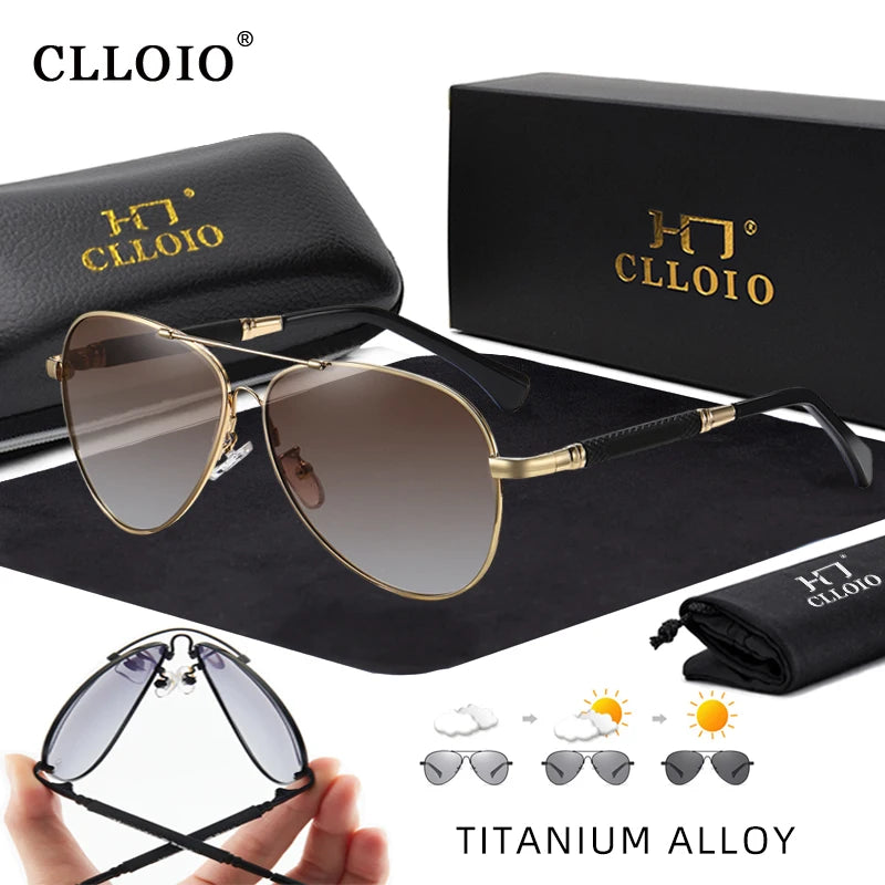 Sunglasses Polarized Men's Sun Glasses Women Fashion Pilot Gradient Eyewear