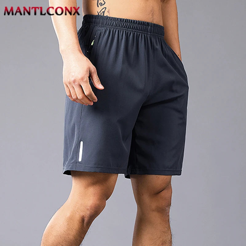 New Fashion Sports Shorts Men Breathable Quick Dry Men's Short Pants Men Breathable Elastic Waist Shorts Male Bottom Black XXXL