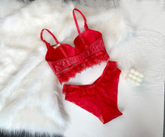 Push up Bra Set Glossy Leather Bra and panty Set Underwear Padded Lace