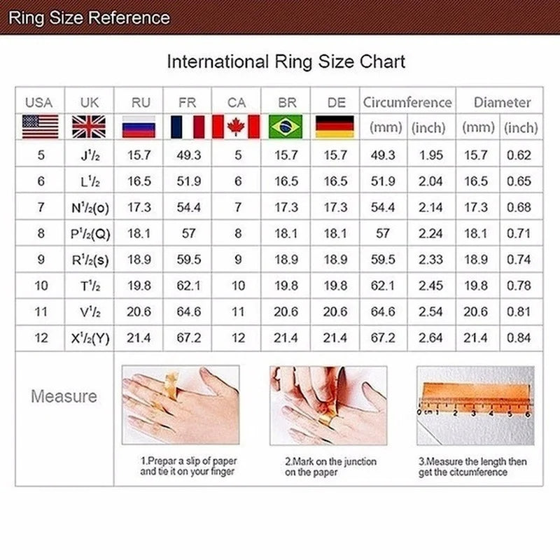Elegant  Gold Color Hip Hop Ring for Women Fashion Inlaid Zircon Red Stones