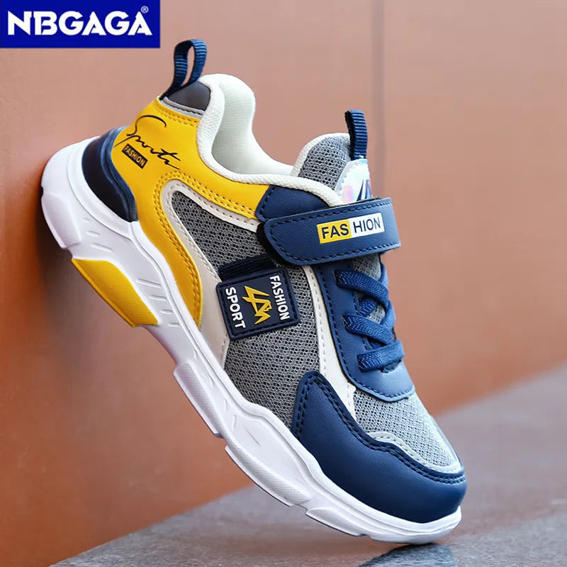 Children Sport Shoes Boys Fashion Mesh Breathable Casual Sneakers Lightweight Running