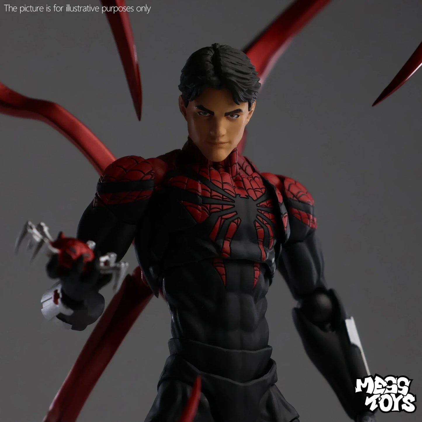 Hot Mess Toys Superior Spider Man Doctor Octopus Messtoys Peter Parker Spiderman Neighbor Anime Action Figure Gifts children's t