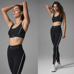 High-Waist Suit Up Legging Yoga Sets Workout Women Gym Suits