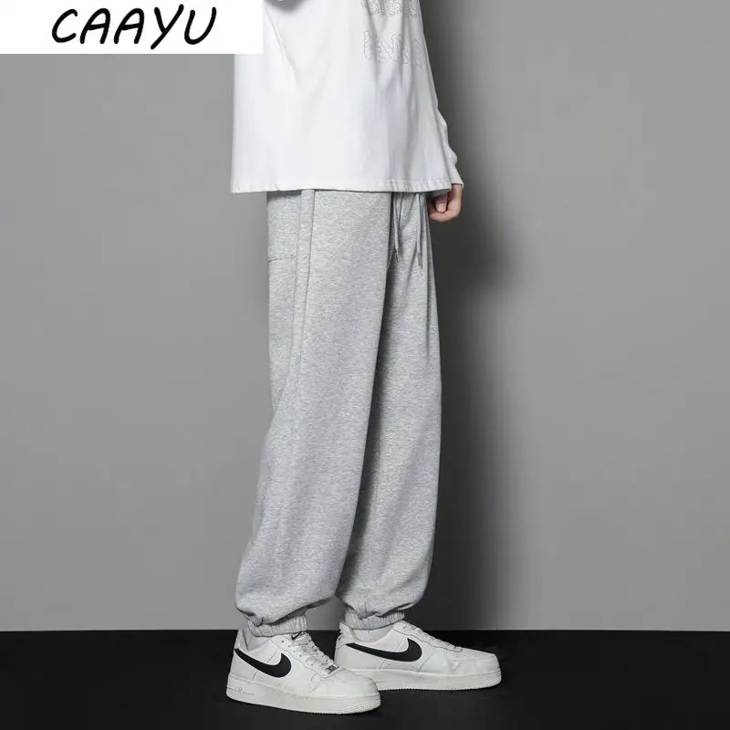 Sports Pants Mens Autumn Loose Gray Baggy Pants Jogger Hombre Fashion Knitted Pants