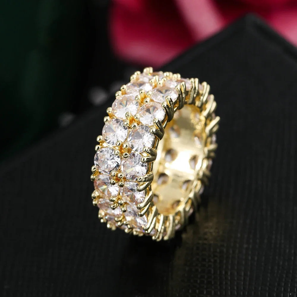 Cubic Zirconia Engagement Rings for Women Marquise Crystal Wedding Ring Party