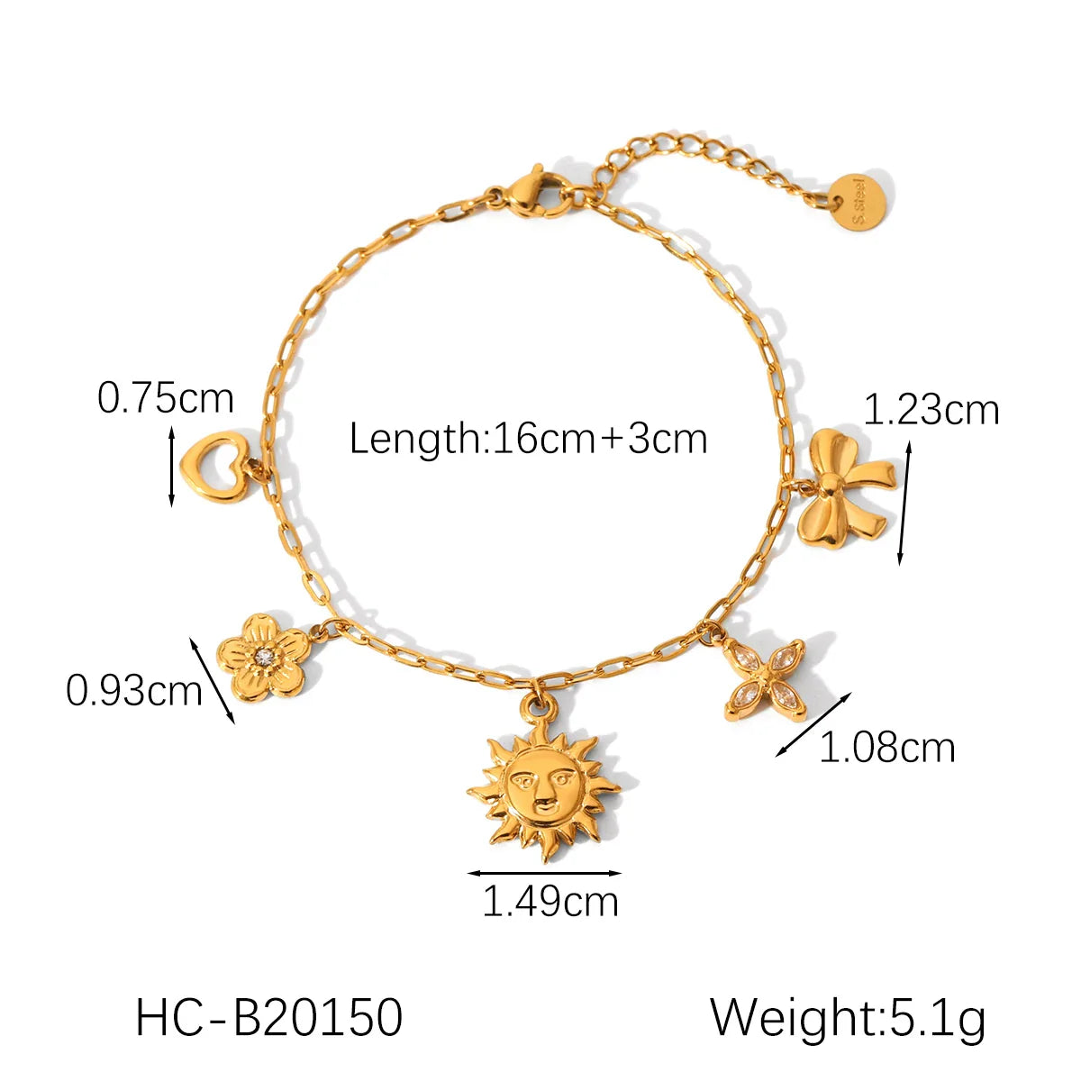 Vintage Real Shell Pendant Bracelet Woman Stainless Steel Adjustable Summer Beach Starfish Conch Hand Chain Jewellery Waterproof