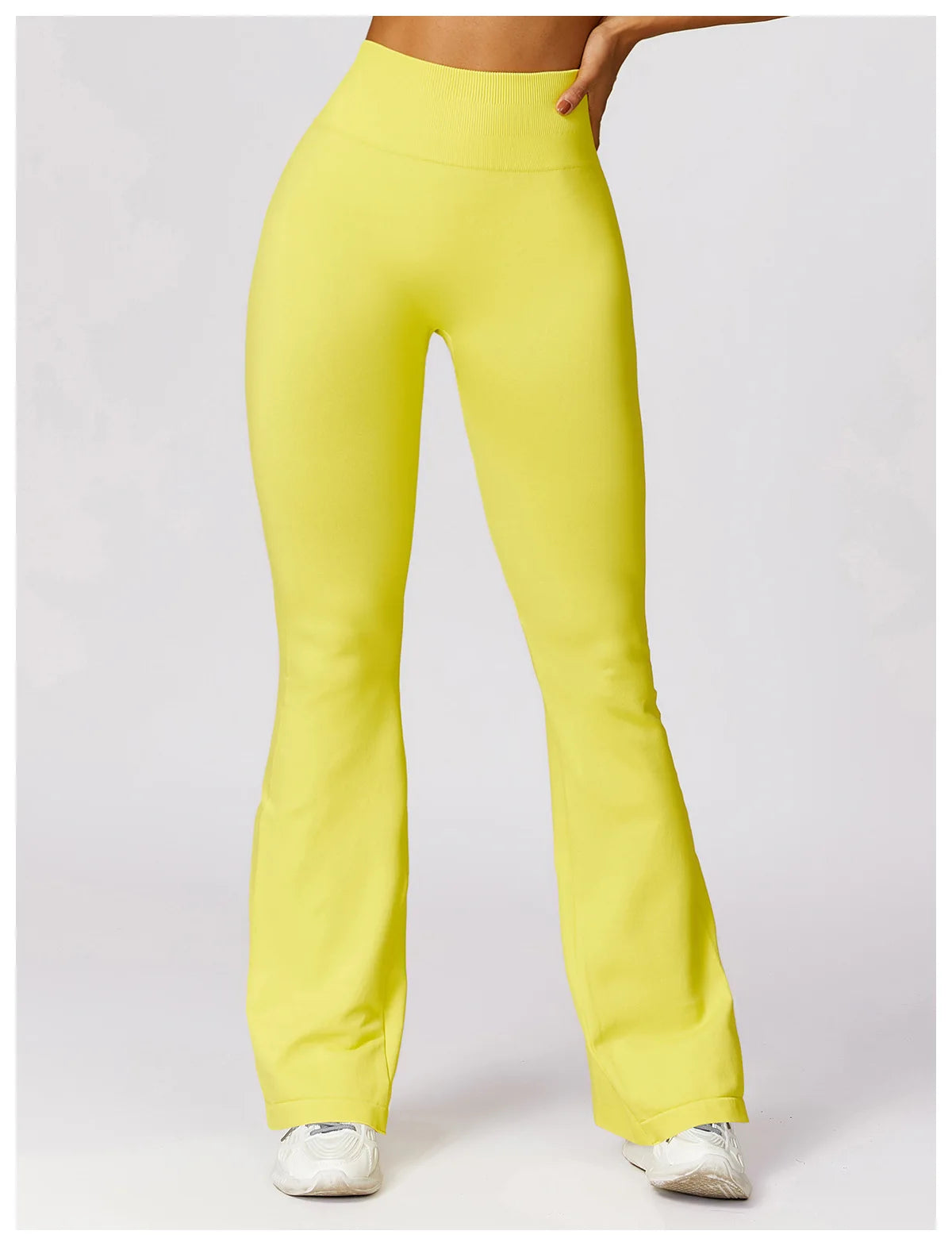 Seamless Flared Leggings Scrunch Sports Leggings Women Gym Yoga Flared Pants