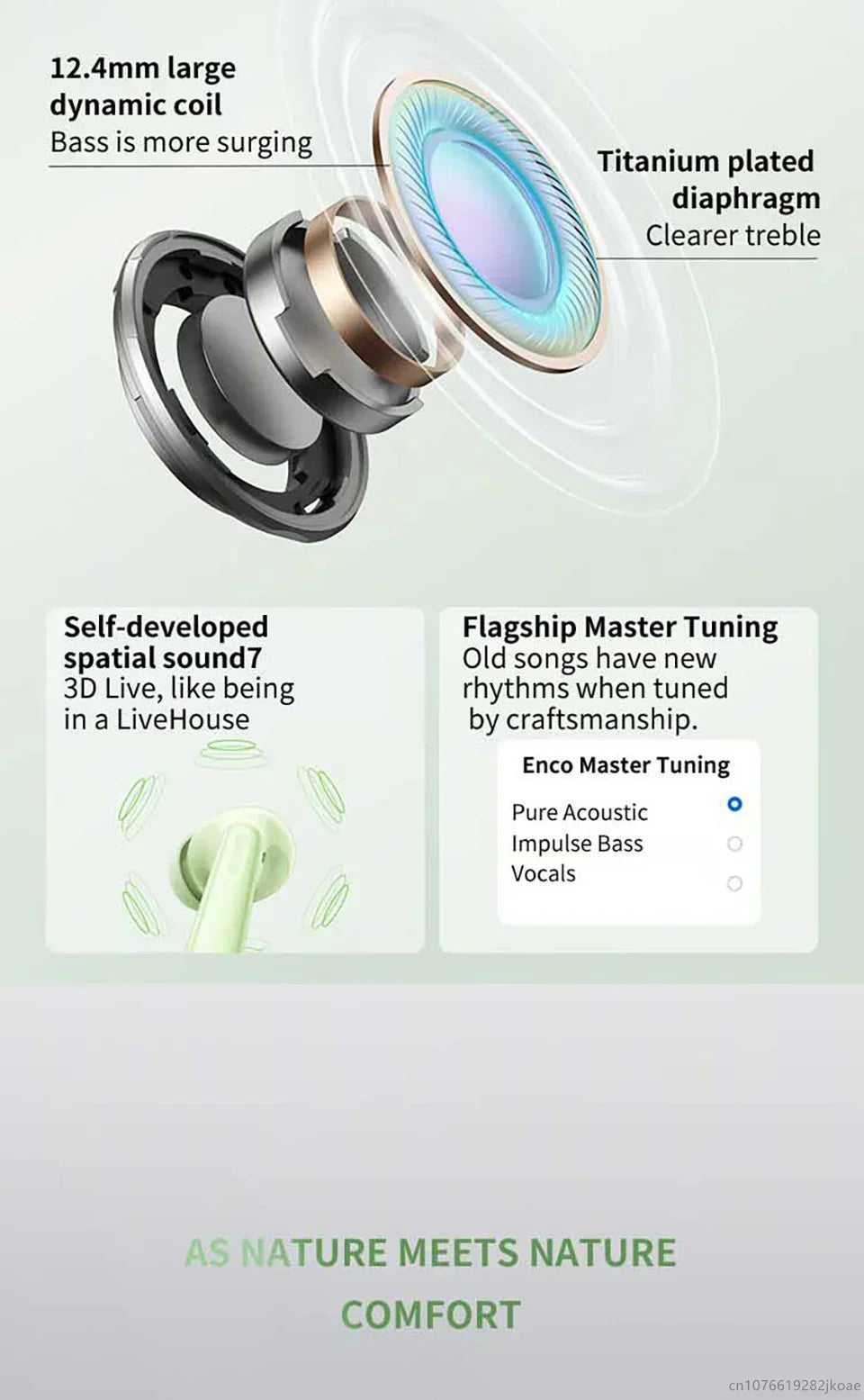 New OPPO Enco Air4 Earphones Wireless Bluetooth 5.4 ANC Noise Cancelling Sports Game Headphones HiFi Stereo HD Mic Call Headset