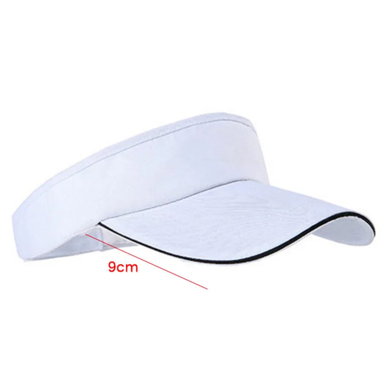 New Tennis Caps Men Women Adjustable Sport Headband Classic Sun Sports Visor Hat Running Caps Tennis Beach Hat Outdoor SportsHat