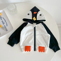 Product Boys And Girls Lovely Animal Jacket  Kids  Hooded Long Sleeved Cardigan