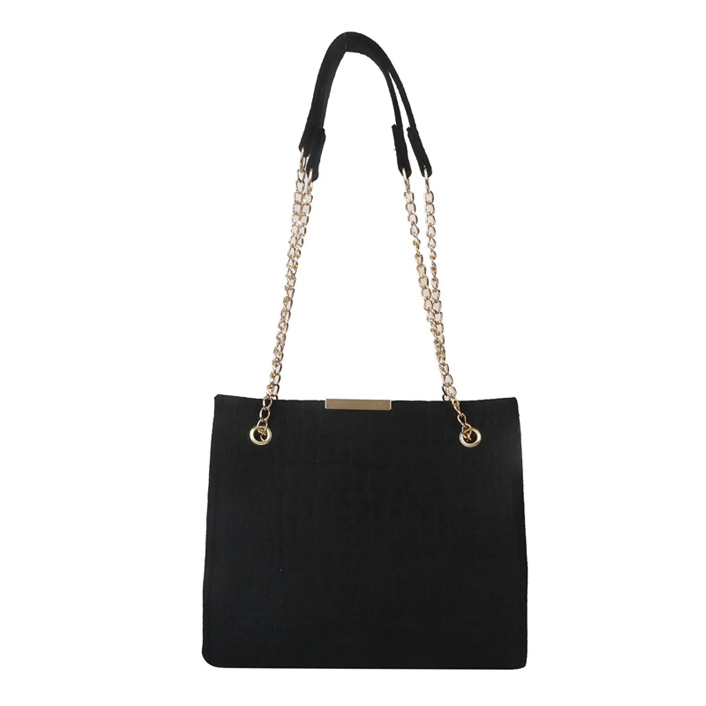 Chic Chain Handbag Versatile Crossbody Tote Trendy Chain Shoulder Bag Fashionable
