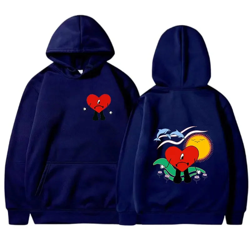 Funny Bad Bunny Hoodies Un Verano Sin Ti Print Men Women Streetwear Hoodie Hooded