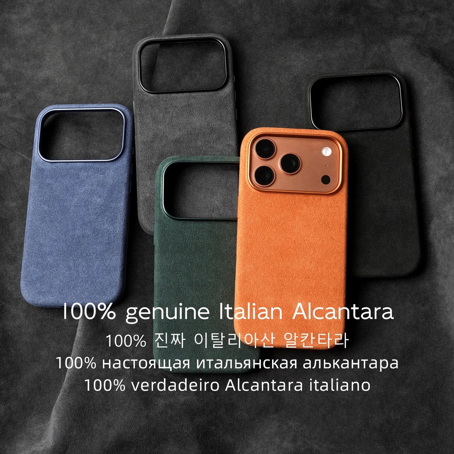 Case for iPhone 17 16 Pro Max Compatible Magsafe Business Supercar Interior Same Suede Leather Phone Cover