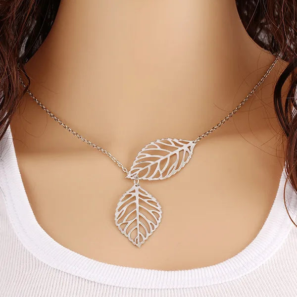 Jewelry Leaves Bird Pendant Necklace Maxi Statement Necklace Chokers Necklace