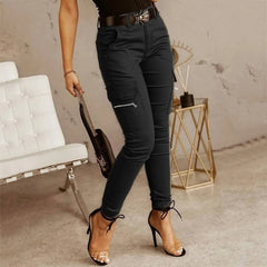 Y2K Pants Women Cargo Pants With Pockets Sweatpants Streetwear Ladies Casual Solid