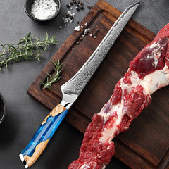 Ultra Sharp Boning Knife 67 Layer Damascus steel Fillet Knife for Fish and Meat 6 Inch