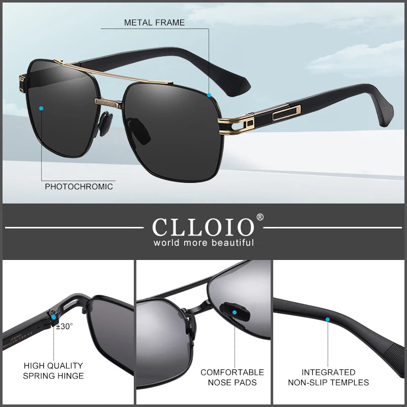 Sunglasses Men Women Polarized Driving Sun Glasses Chameleon