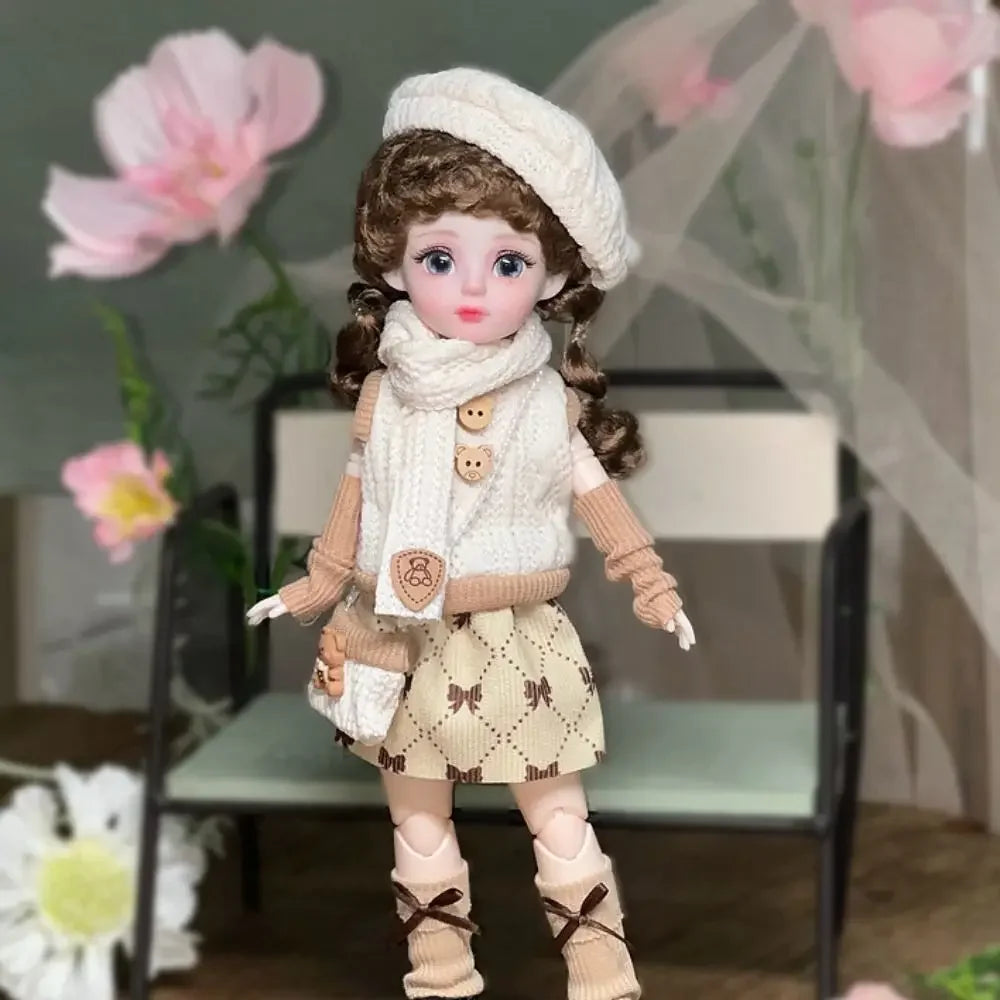 Ball jointed Doll Toys Bjd Dolls For Girls Dolls 1/6 Starry Gray Eyes 30cm Lolita Fashion Dress DIY Toy Children Birthday Gifts