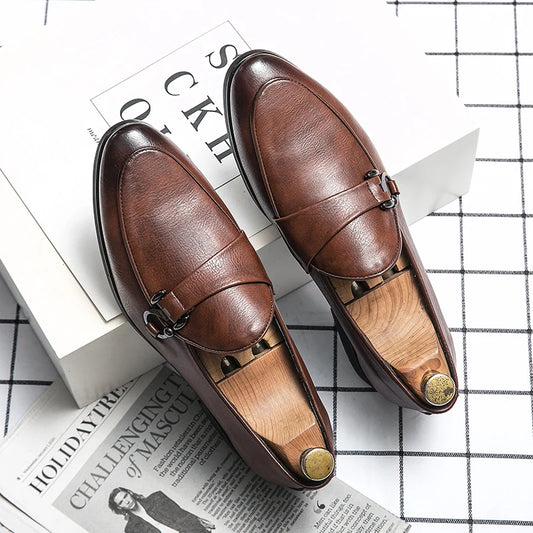 Men Shoes Luxury Brand Casual Slip on Formal Loafers Moccasins Italian Summer Male Pointed Driving Shoes Classic Wedding Shoes