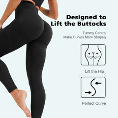 Women's Yoga Leggings High Waisted Leggings Soft Athletic Tummy Control Pants