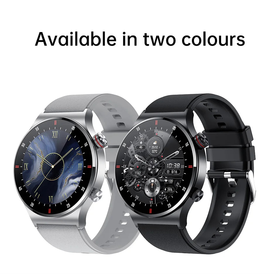 GPS NFC Smart Watch Men AMOLED 390*390 HD Screen ECG+PPG Heart Rate Bluetooth Call IP68 Waterproof Business SmartWatch 2025 NEW