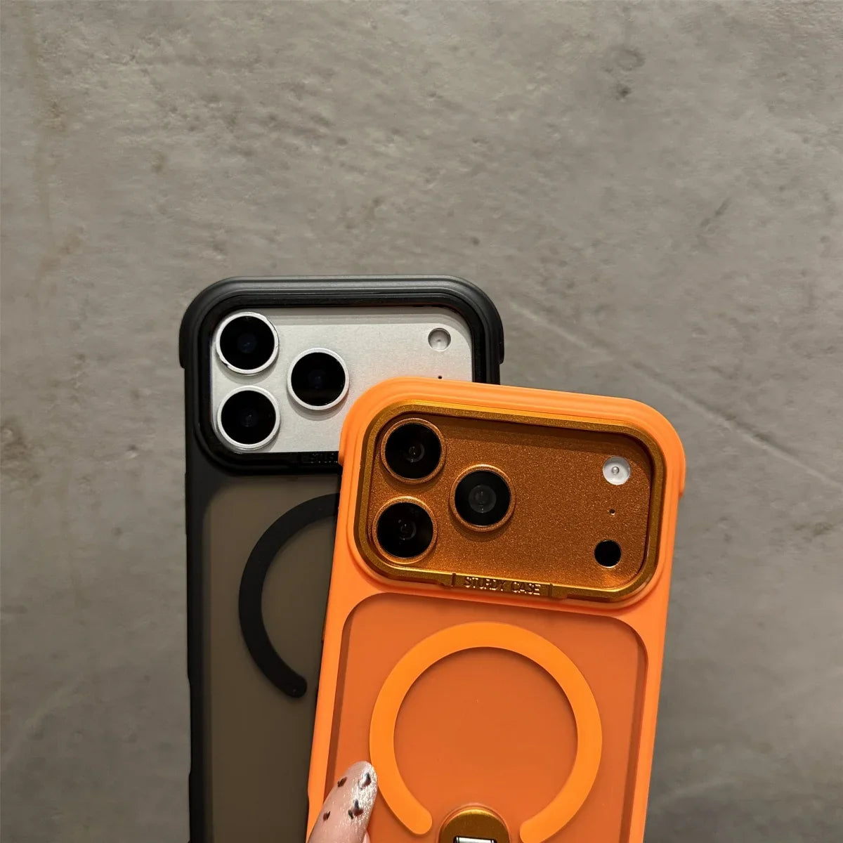 360° Rotate Metal Stand For Magsafe Phone Case For iPhone 17 Air 16 15 14 Plus 13 12 11 Pro Max Magnetic Wireless Charge Cover