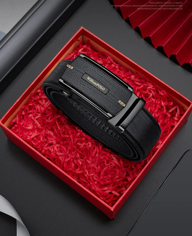 Men's automatic buckle belt, fashionable and versatile waist belt, personalized and casual pants belt