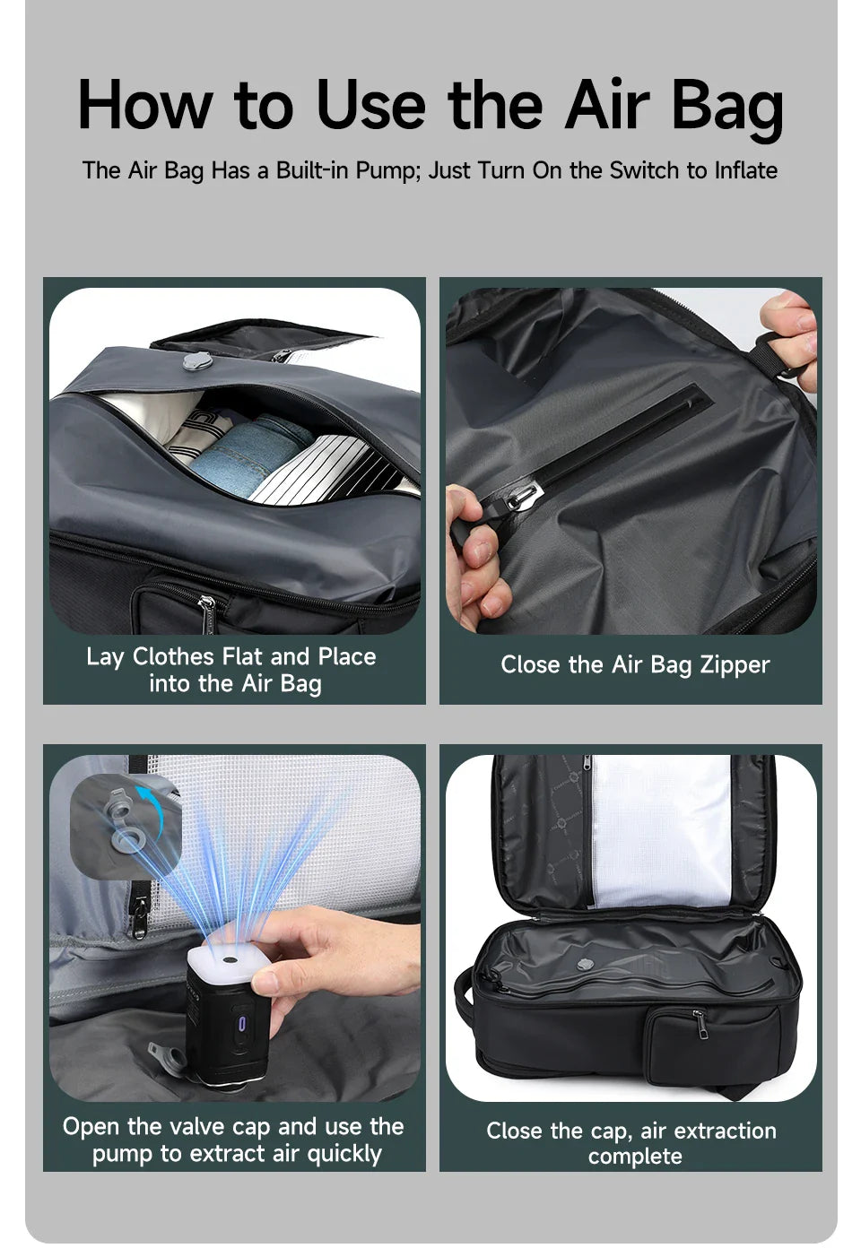 Tigernu Travel Backpacks Vacuum Backpack 14 15.6 17.3inch Laptop Backpack For School Backpack Men Schoolbag Compression Backpack