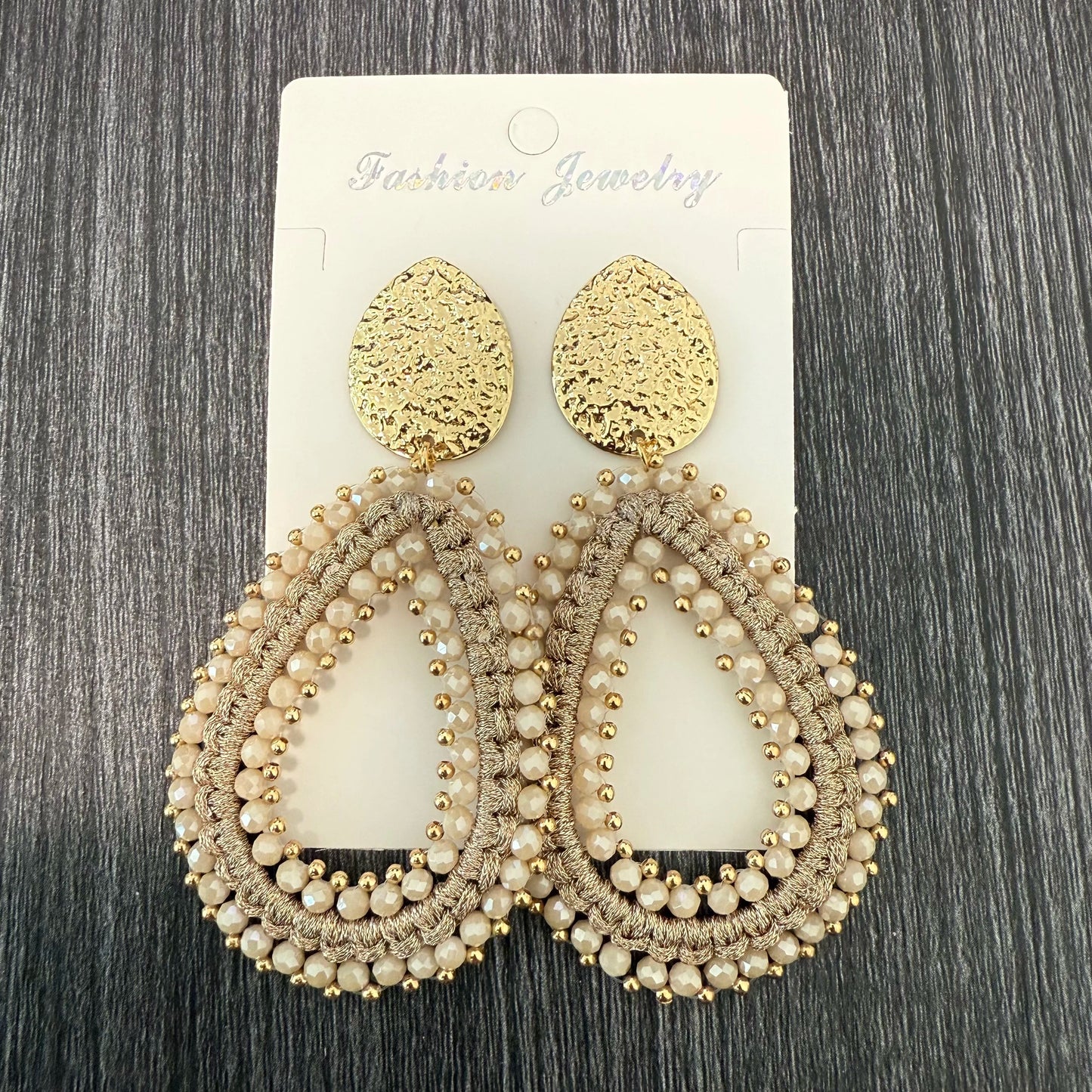 INKDEW Big Water Drop Shape Drop Earrings For Women Colorful Beads Handmade Threading Crystal Long Earrings Jewelry Gift EA144